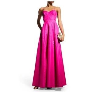 Bright Pink Rebecca Vallance Evening Gown